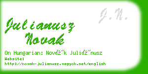 julianusz novak business card